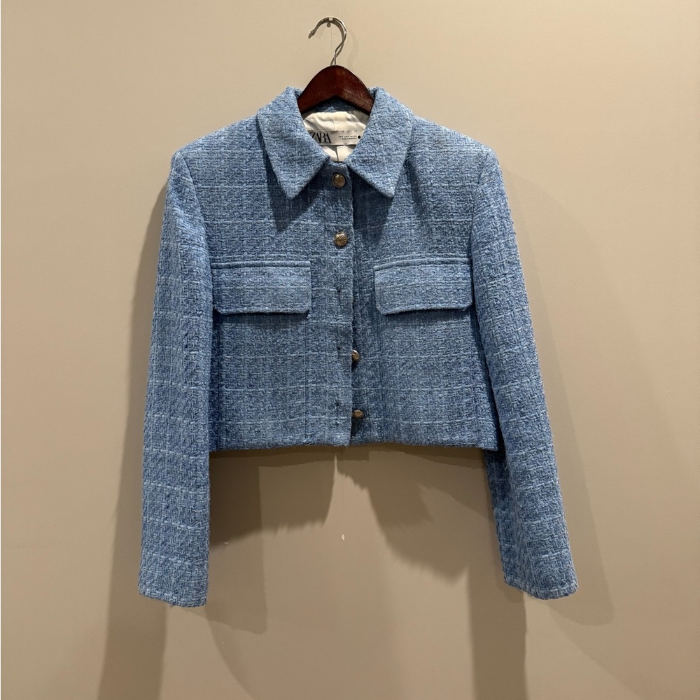 Blue Tweed Women's Jacket